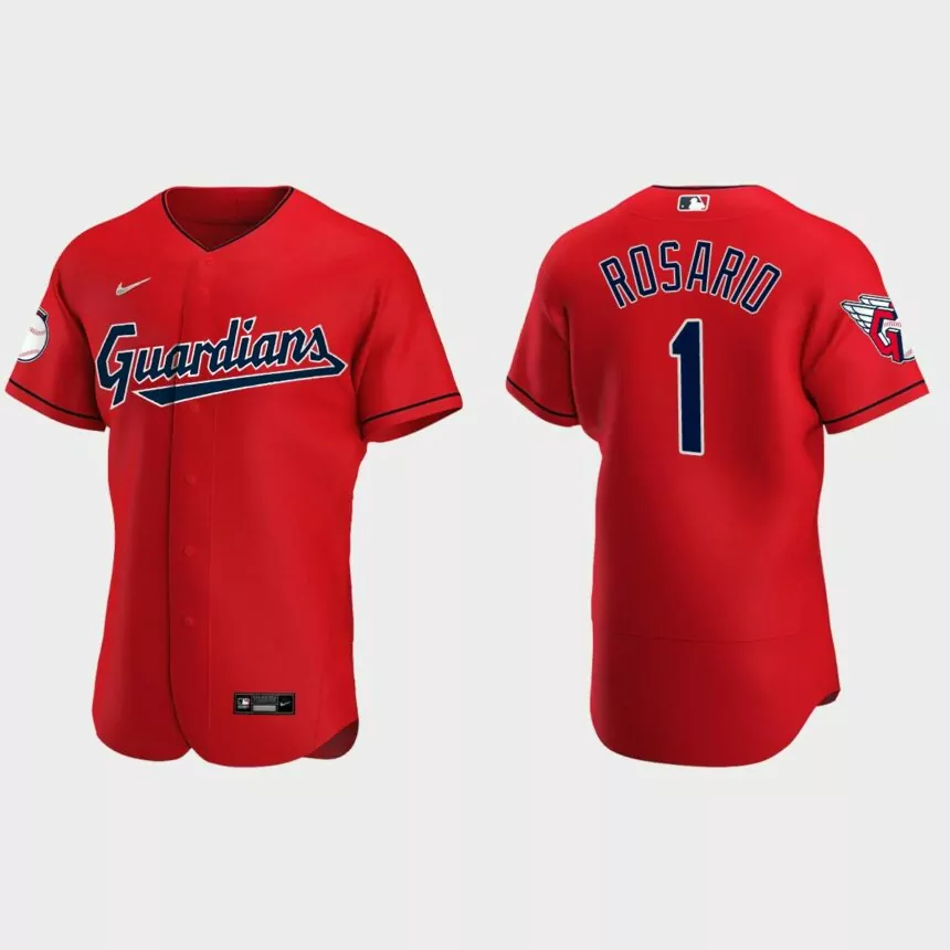 Amed Rosario Cleveland Guardians 2022 Authentic Alternate Jersey – Red