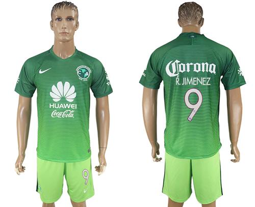 America #9 R.Jimenez Sec Away Soccer Club Jersey