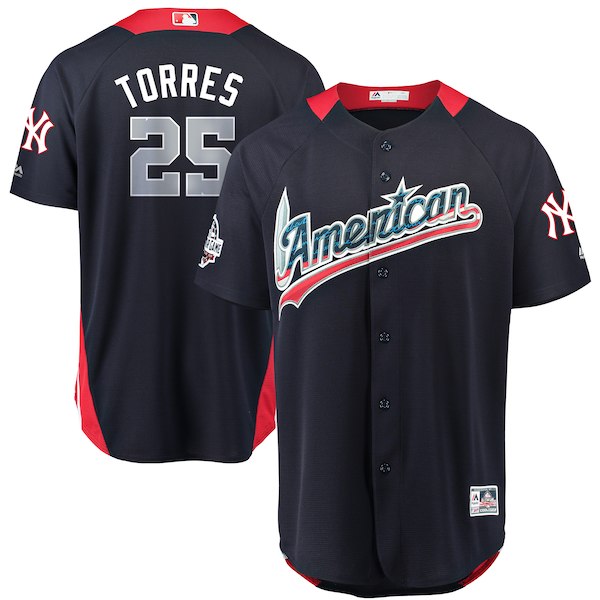American League 25 Gleyber Torres Navy 2018 MLB All-Star Game Home Run Derby Jersey