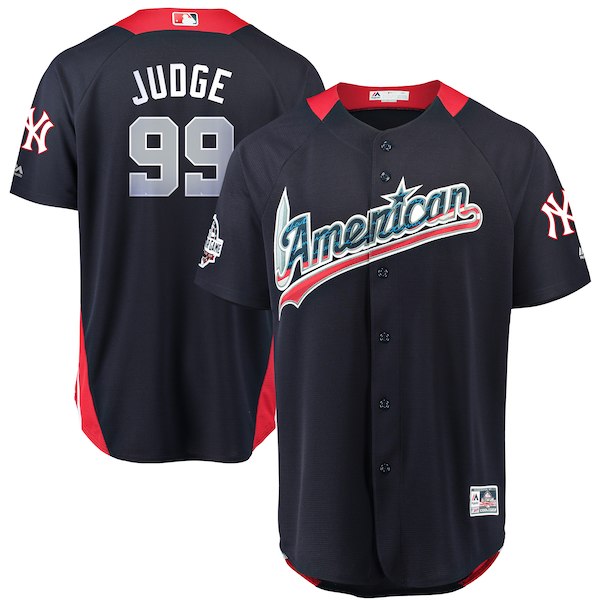 American League 99 Aaron Judge Navy 2018 MLB All-Star Game Home Run Derby Jersey