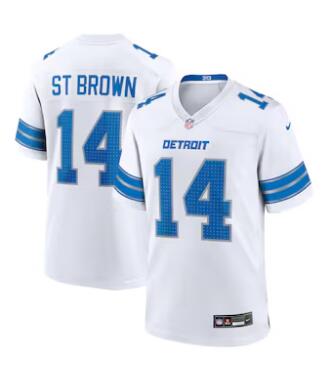 Amon-Ra St. Brown Detroit Lions Nike Game Jersey - White