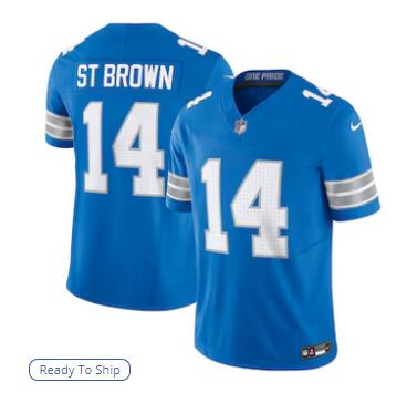Amon-Ra St. Brown Detroit Lions Nike Vapor F.U.S.E. Limited Jersey - Blue