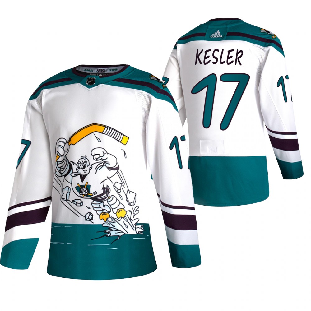 Anaheim Ducks 2021 Reverse Retro Ryan Kesler White Jersey Special Edition Authentic