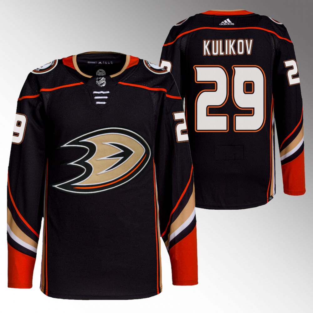 Anaheim Ducks Dmitry Kulikov Black Authentic Home Jersey