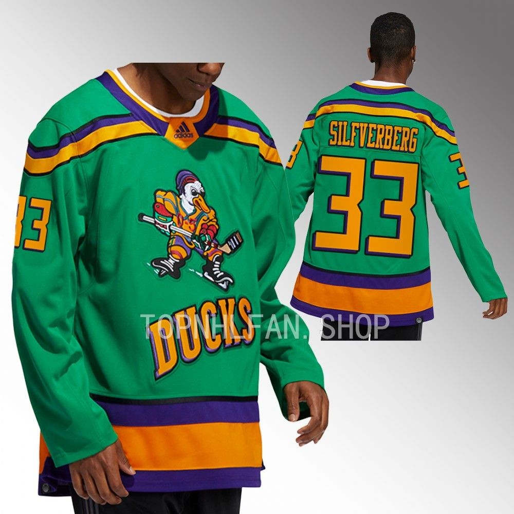 Anaheim Ducks Jakob Silfverberg Mighty Ducks Green Authentic Jersey