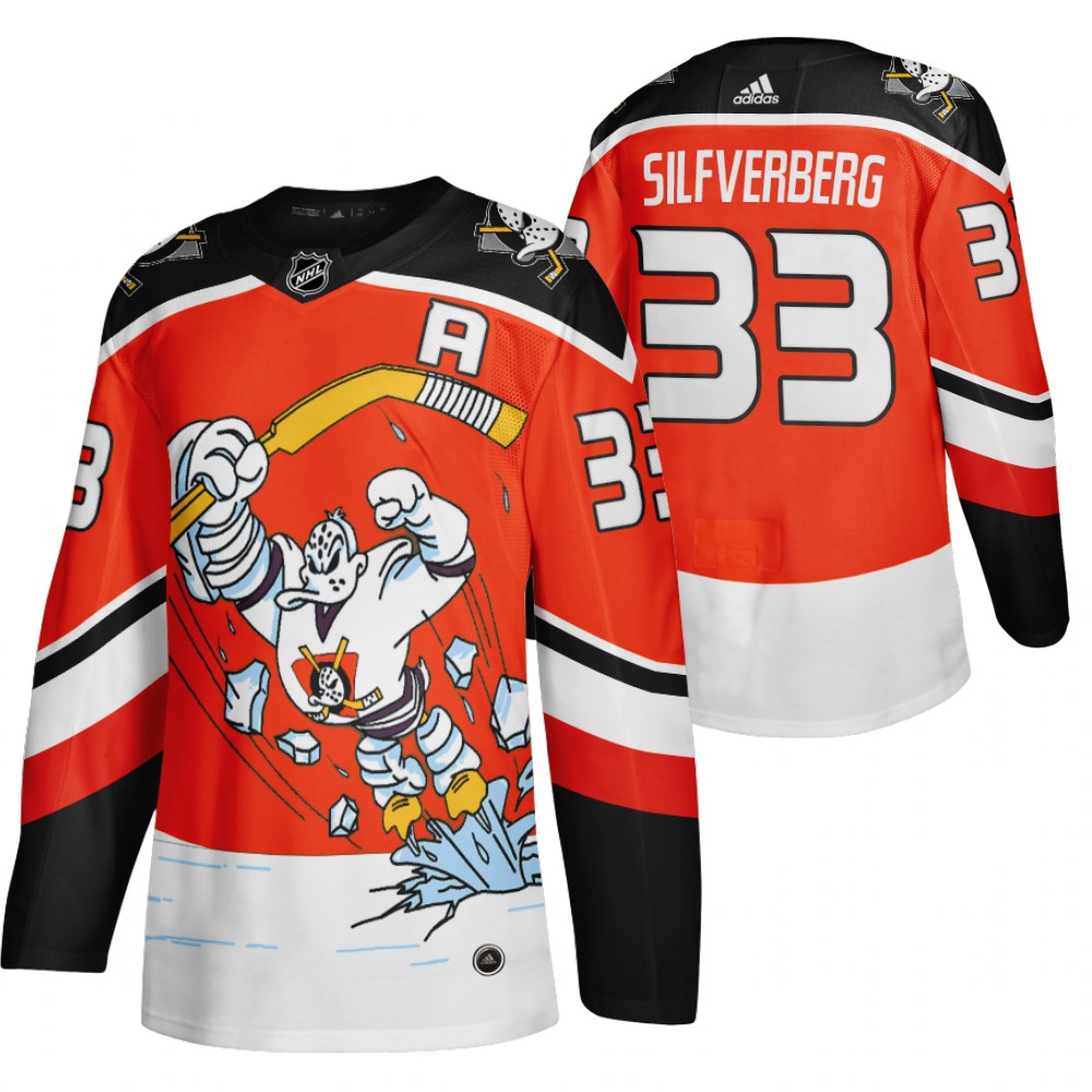 Anaheim Ducks Jakob Silfverberg Orange 2020-21 Reverse Retro Third Authentic Jersey
