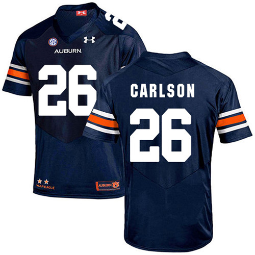 Anders Carlson Auburn Tigers Men's Jersey - #26 NCAA Navy Blue Stitched Authentic