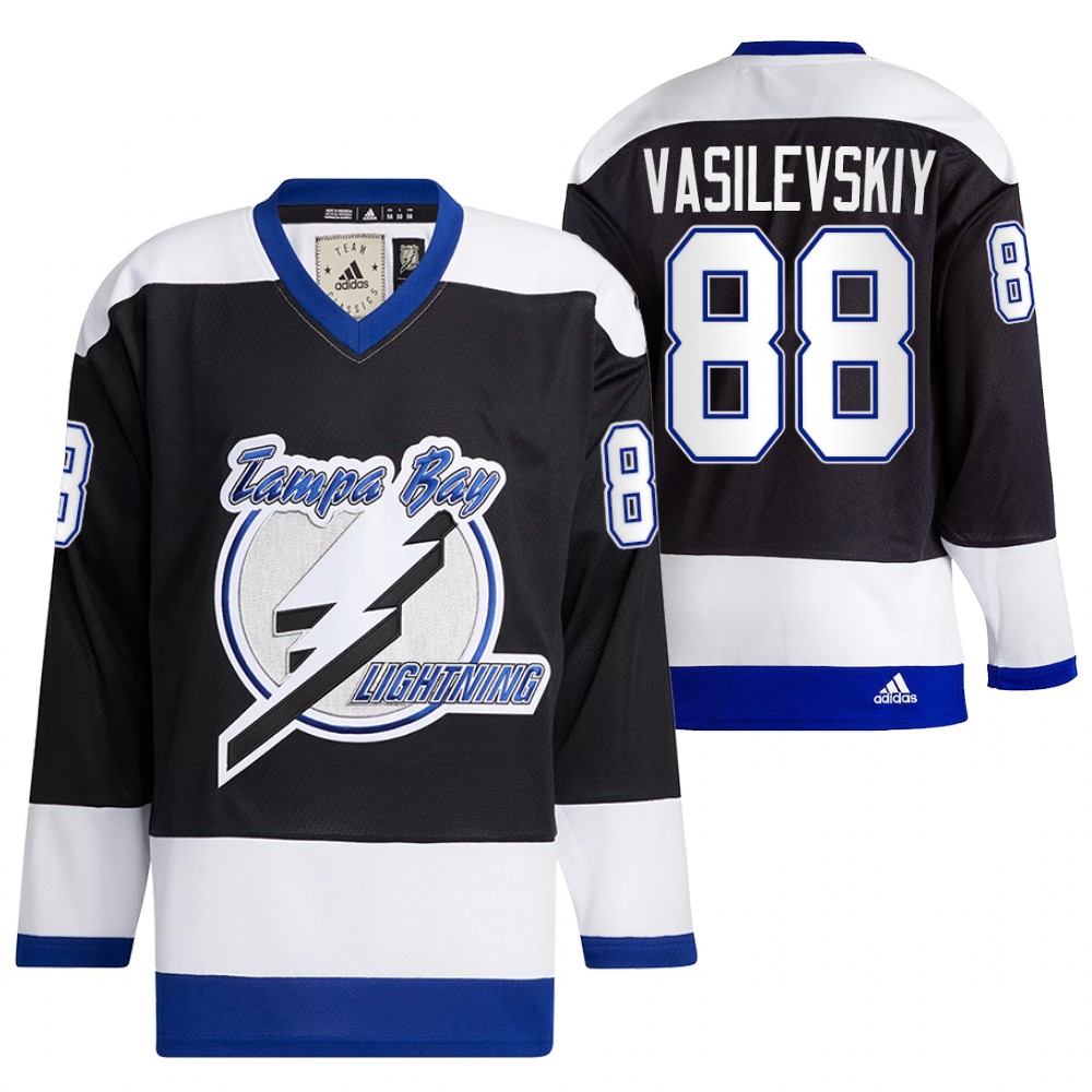 Andrei Vasilevskiy Jersey Tampa Bay Lightning Team Classics Black Heritage