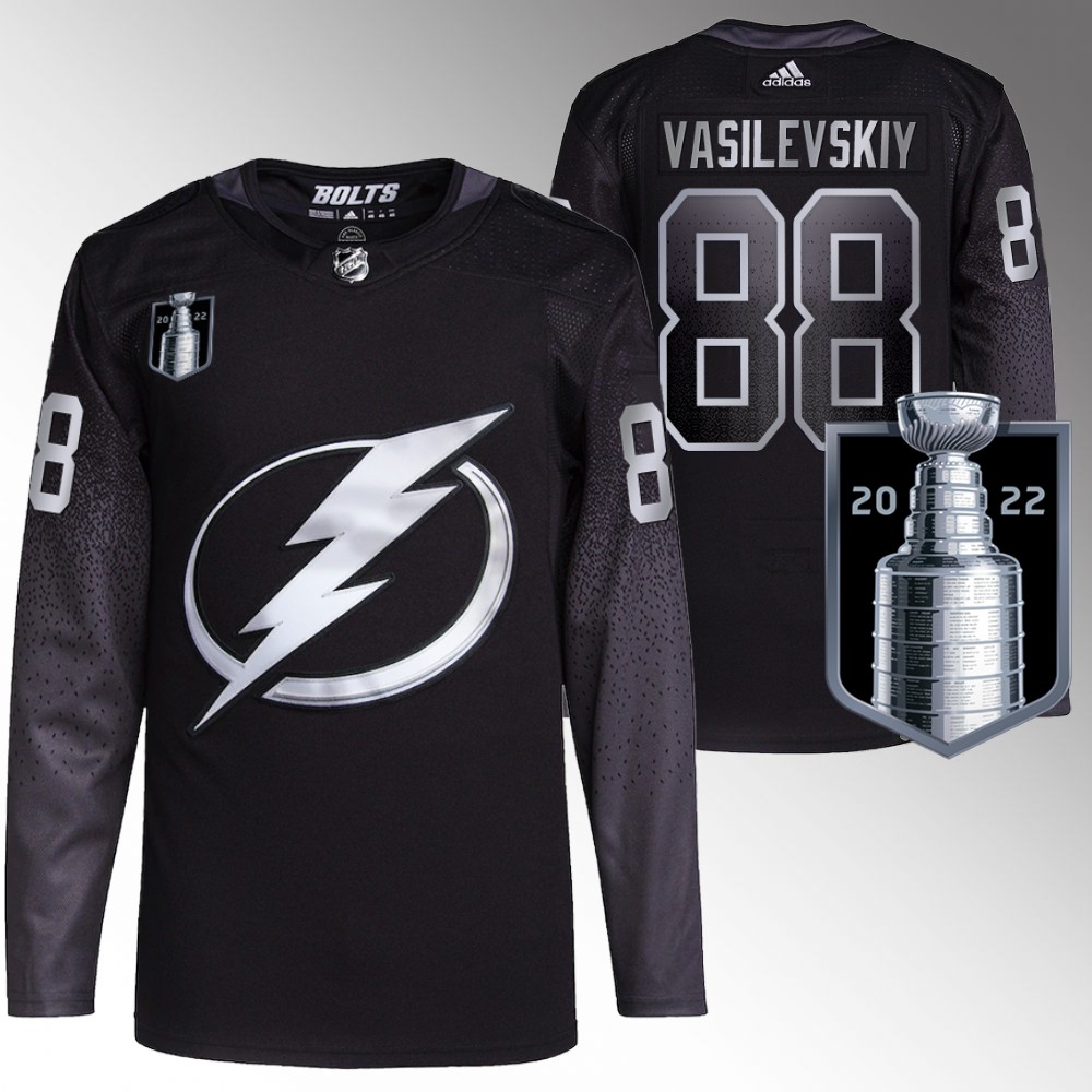 Andrei Vasilevskiy Tampa Bay Lightning Black 2022 Eastern Conference Champs Alternate Jersey