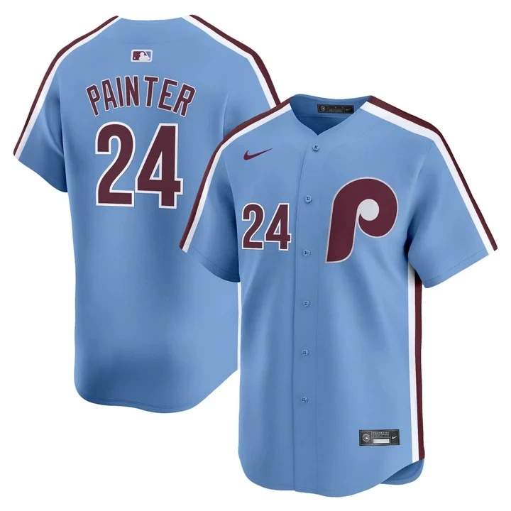 Andrew Painter #24 Philadelphia Phillies Jersey  blue