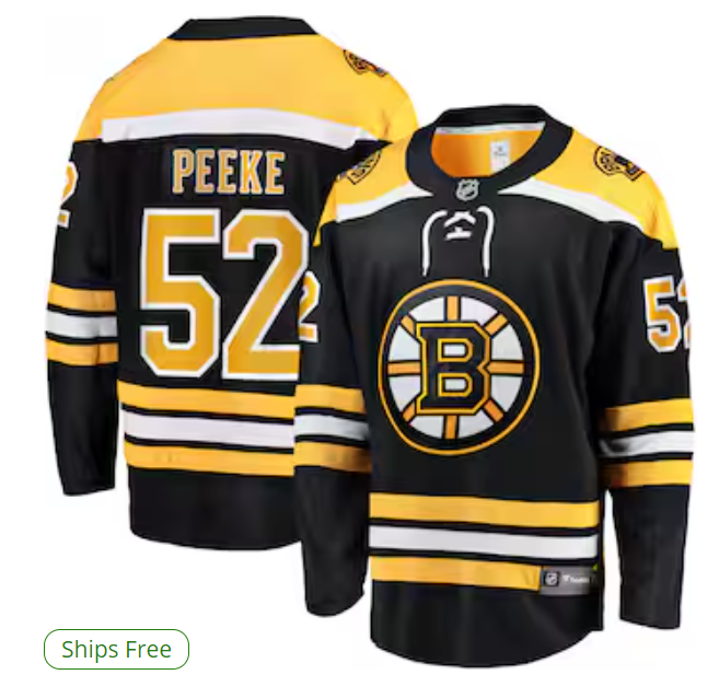 Andrew Peeke Boston Bruins Fanatics Home Premier Breakaway Player Jersey - Black