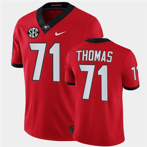 Andrew Thomas Georgia Bulldogs Men's Jersey - #71 NCAA Red Limited Home