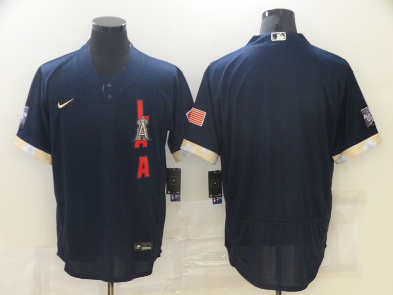 Angels Blank Navy Nike 2021 MLB All-Star Flexbase Jersey