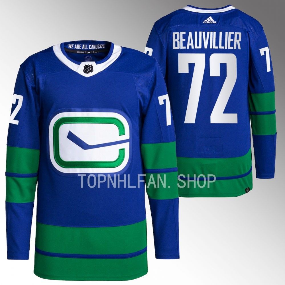 Anthony Beauvillier Vancouver Canucks Blue Primegreen Authentic Alternate Jersey