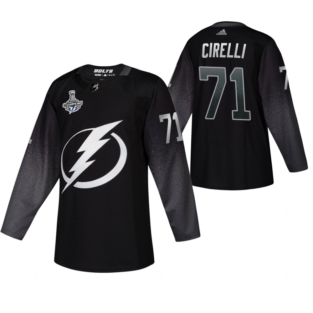 Anthony Cirelli Lightning 2020 Stanley Cup Champions Black Alternate Authentic Jersey