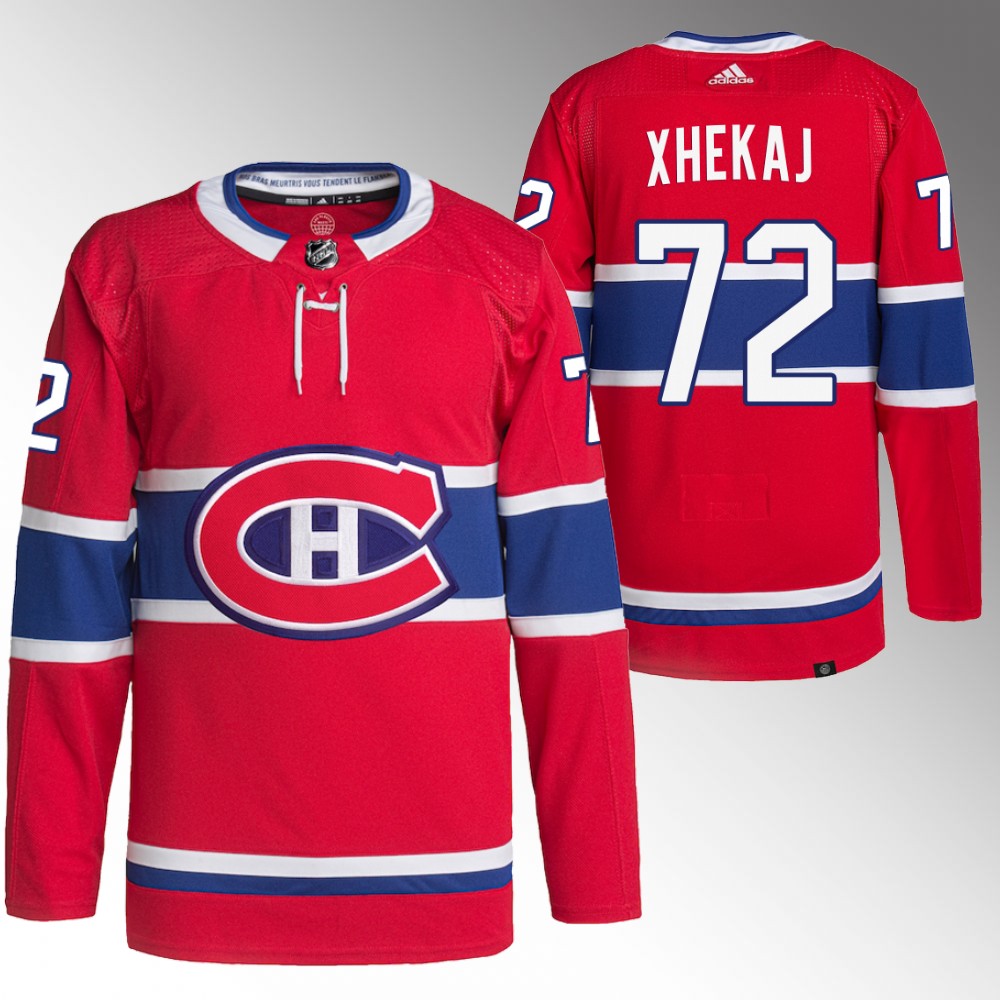 Arber Xhekaj Montreal Canadiens Home Red Authentic Jersey