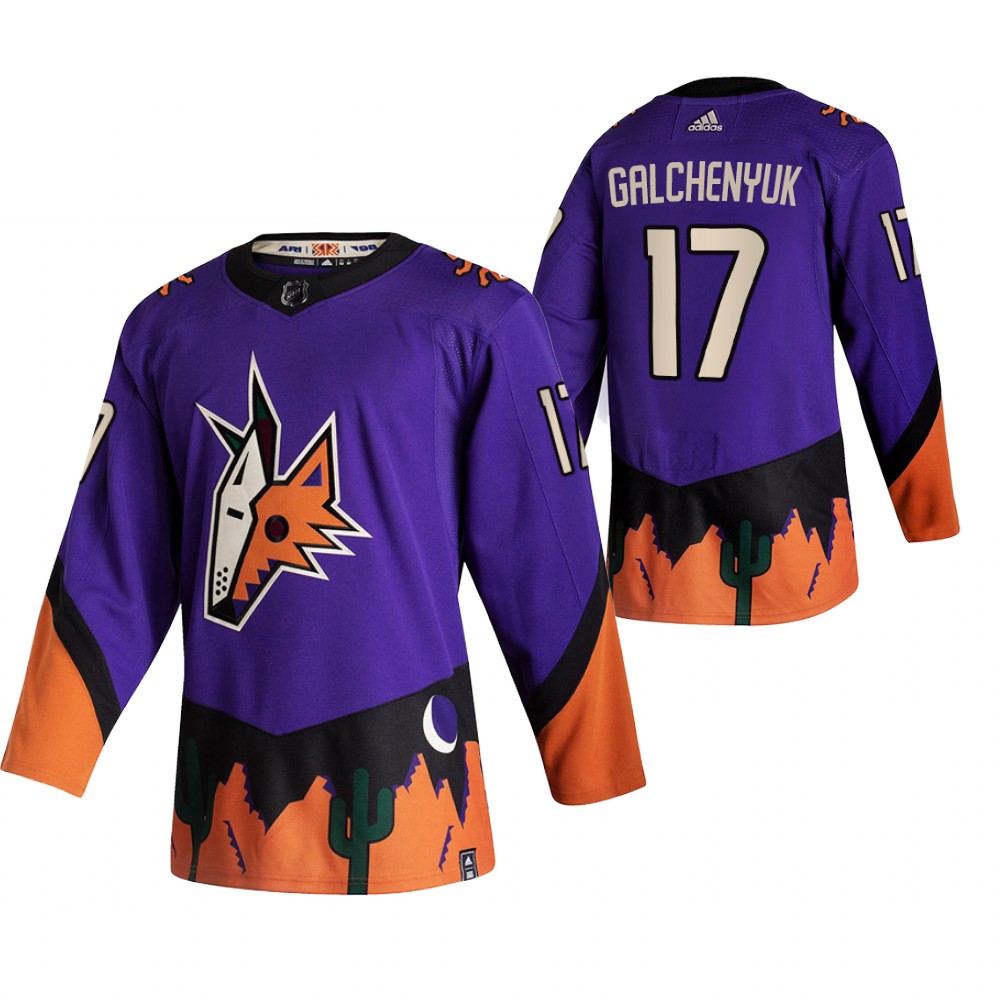 Arizona Coyotes Alex Galchenyuk Purple 2021 Reverse Retro Special Edition Jersey
