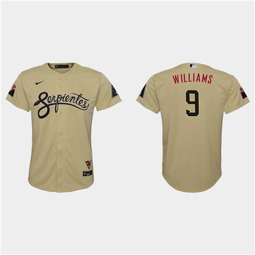 Arizona Diamondbacks #9 Matt Williams Youth Nike 2021 City Connect MLB Jersey Gold