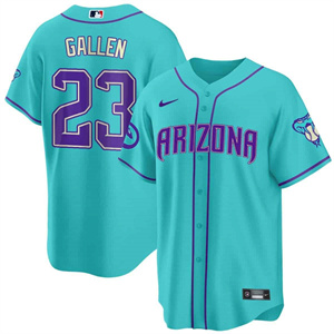 Arizona Diamondbacks 2024 Cool Base   baseball Jersey V2 – All Stitched  Teal #23 Zac Gallen