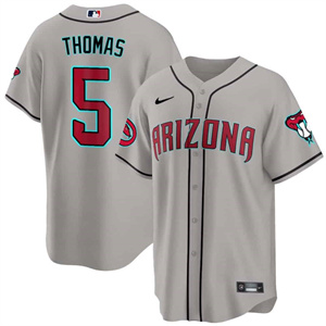 Arizona Diamondbacks 2024 Cool Base  baseball Jersey – All Stitched  Gray Road #5 Alek Thomas