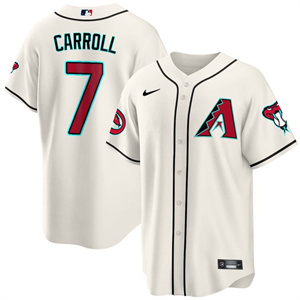Arizona Diamondbacks 2024 Cool Base  baseball Jersey – All Stitched  White #7 Corbin Carroll
