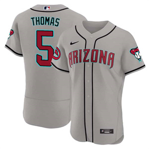 Arizona Diamondbacks 2024 Flex Base baseball  Jersey – All Stitched  Gray Road #5 Alek Thomas
