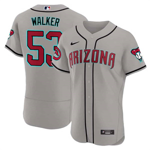 Arizona Diamondbacks 2024 Flex Base baseball  Jersey – All Stitched  Gray Road #53 Christian Walker