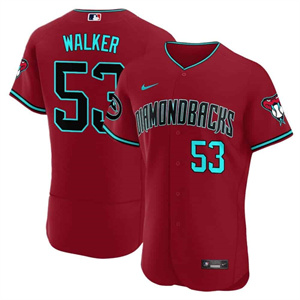 Arizona Diamondbacks 2024 Flex Base baseball  Jersey – All Stitched  Red Alternate #53 Christian Walker