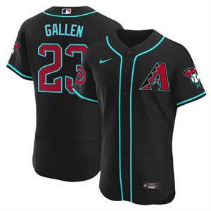 Arizona Diamondbacks 2024 Flex Base baseball  Jersey – All Stitched Black Alternate #23 Zac Gallen