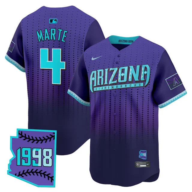 Arizona Diamondbacks 2025 City Connect Vapor Premier Limited Jersey #4 KETEL MARTE.webp