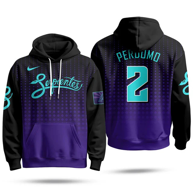Arizona Diamondbacks Purple for Second “Serpientes” City Connect Hoodie #2 GERALDO PERDOMO.webp