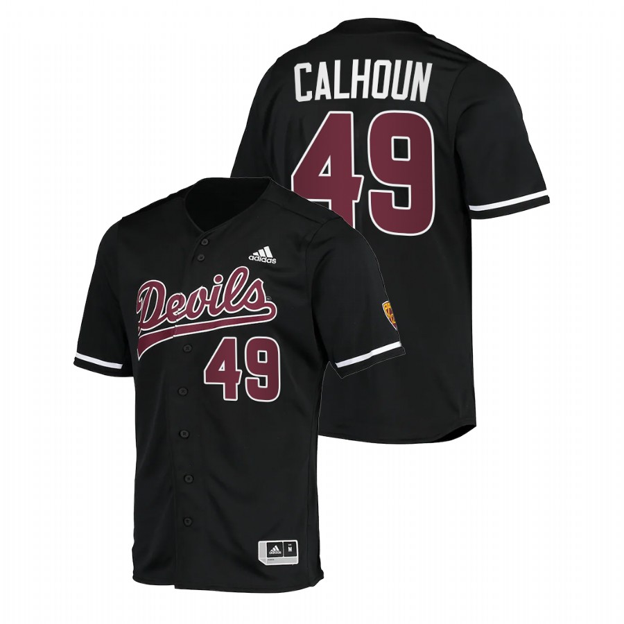 Arizona State Sun Devils Kole Calhoun Men Black College Baseball Alumni Jersey