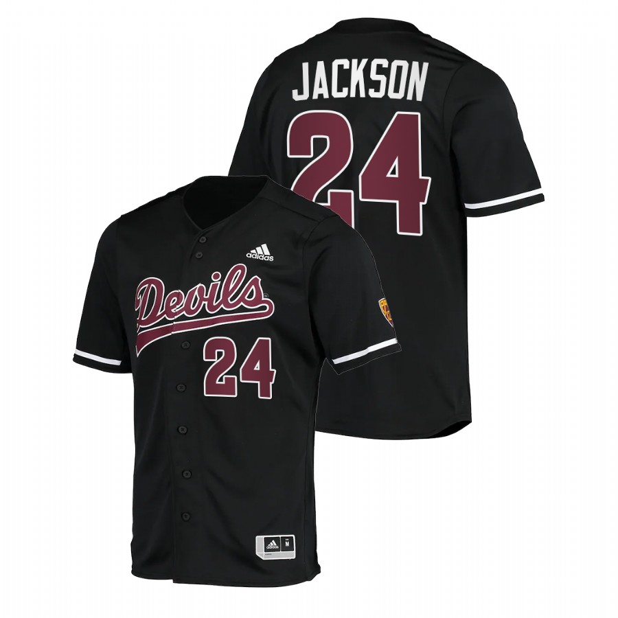 Arizona State Sun Devils Reggie Jackson Men Black College Baseball Alumni Jersey