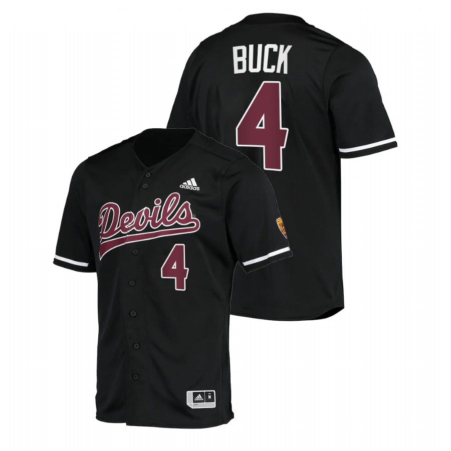 Arizona State Sun Devils Travis Buck Men Black College Baseball Alumni Jersey