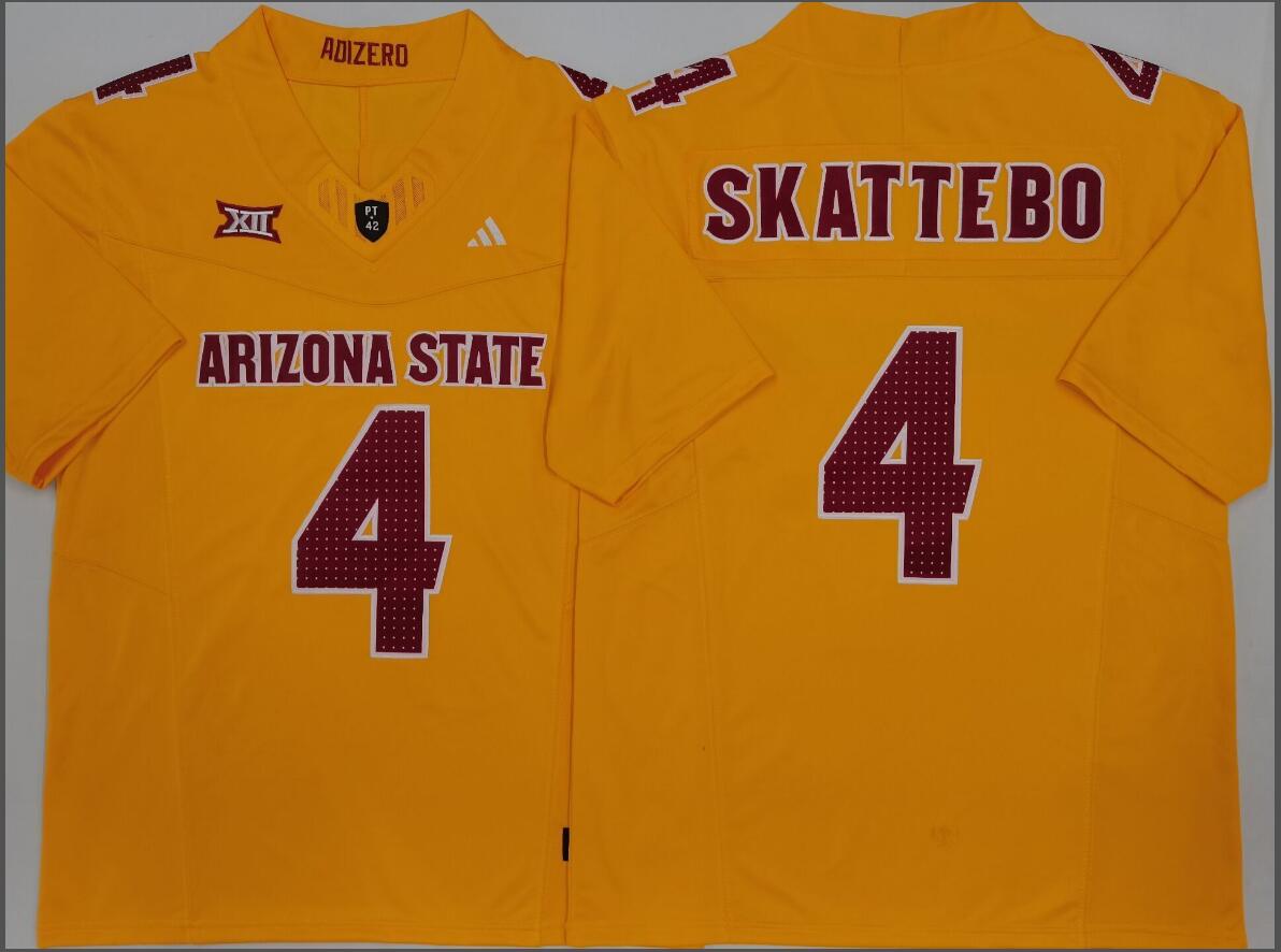 Arizona Sun Devils Yellow #4 SKATTEBO