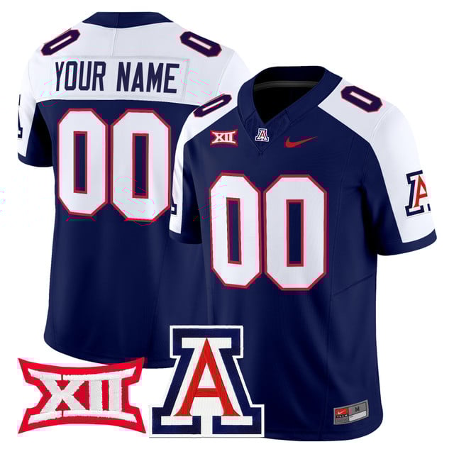 Arizona Wildcats 2025 Vapor Limited Custom Jersey navy white