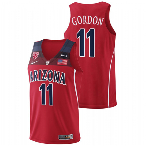 Arizona Wildcats Aaron Gordon College Basketball Red NBA Alumni Jersey Men