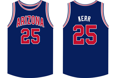 Arizona Wildcats Royal Steve Kerr Original Retro Brand College Basketball Jersey