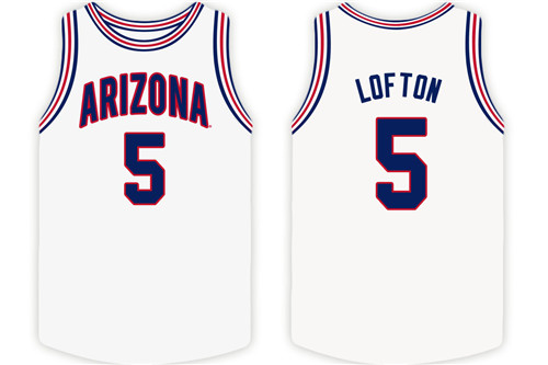 Arizona Wildcats White Kenny Lofton Original Retro Brand College Basketball Jersey