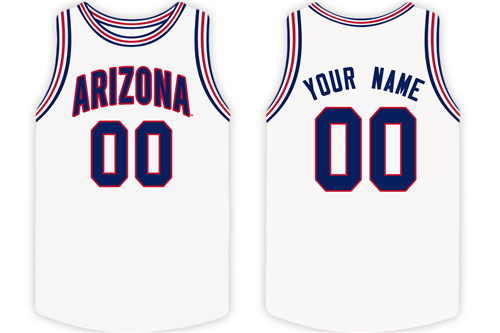 Arizona Wildcats White Original Retro Brand College Basketball Jersey