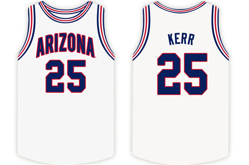 Arizona Wildcats White Steve Kerr Original Retro Brand College Basketball Jersey