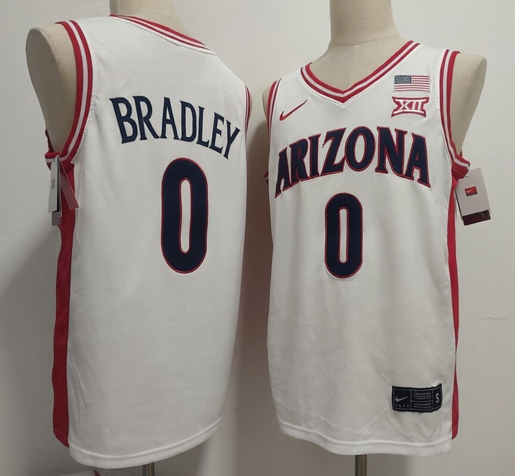 Arizona Wildcats basketball jersey #0 Jaden Bradley 