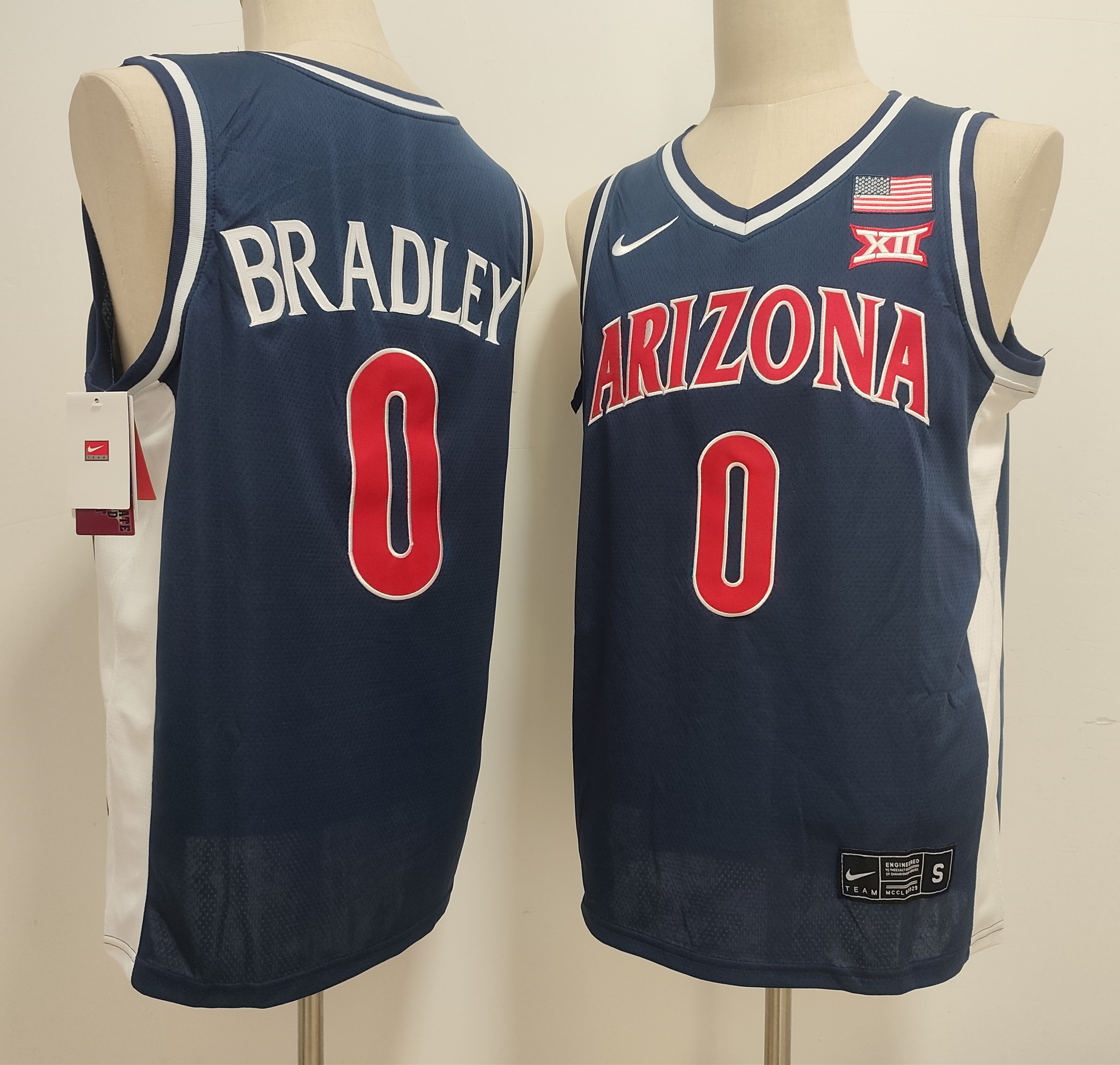 Arizona Wildcats basketball jersey #0 Jaden Bradley navy