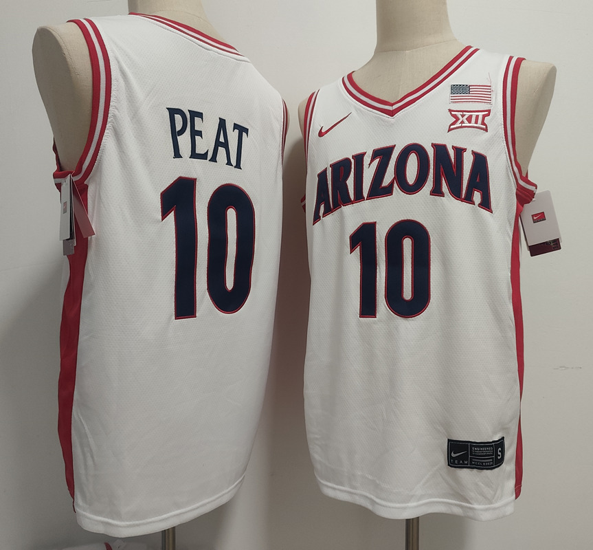Arizona Wildcats basketball jersey #10 Koa Peat 