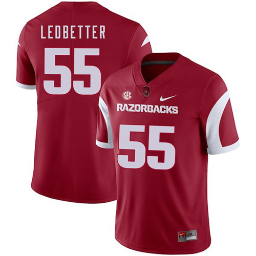 Arkansas Razorbacks Cardinal Jeremiah Ledbetter 2018 Game College Football Jersey
