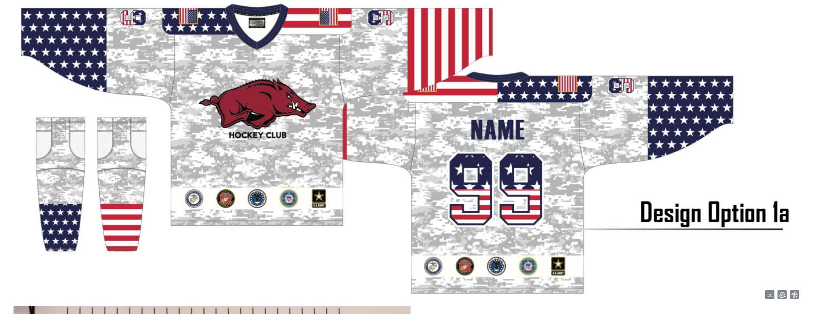 Arkansas Razorbacks HOCKEY JERSEY