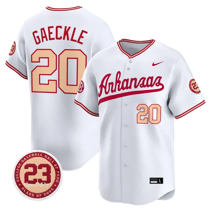 Arkansas Razorbacks Norm DeBriyn Night Edition Vapor Premier Limited Jersey #20 GABE GAECKLE