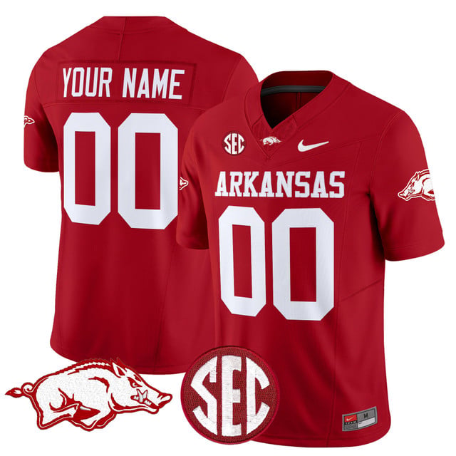Arkansas Razorbacks Vapor Limited Custom Jersey red