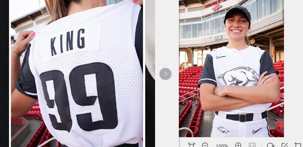 Arkansas White Baseball New Jersey