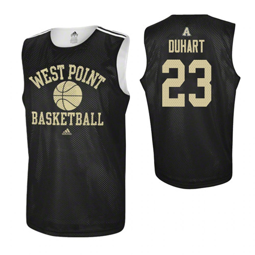 Army Black Knights #23 Aaron Duhart College Basketball Practice Jersey Black